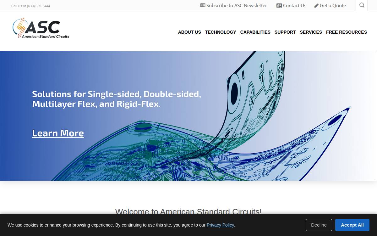 Asc I website preview