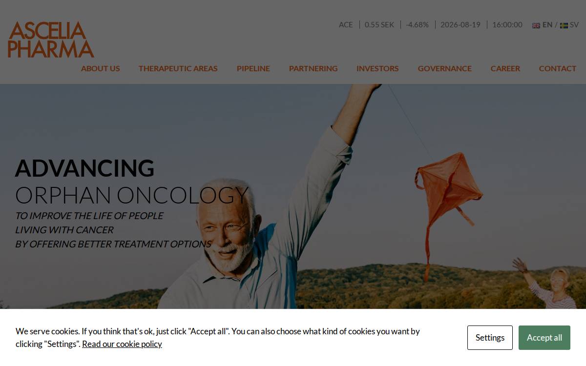 Ascelia website preview