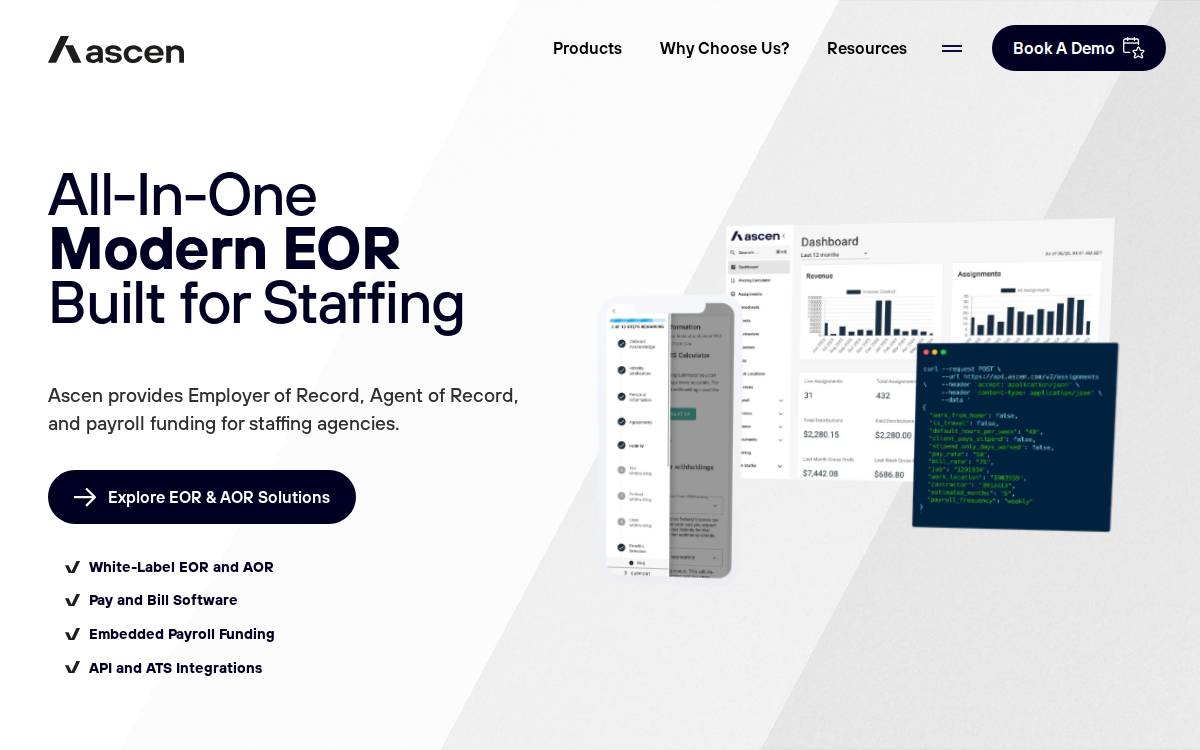 Ascen website preview