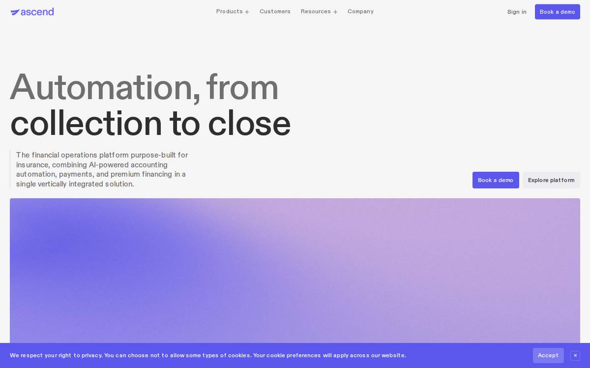 Ascend website preview