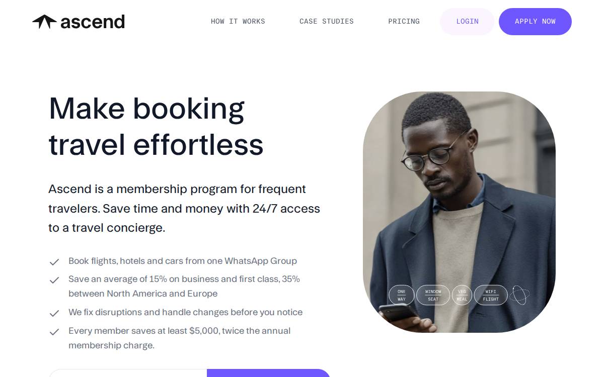 Ascend website preview