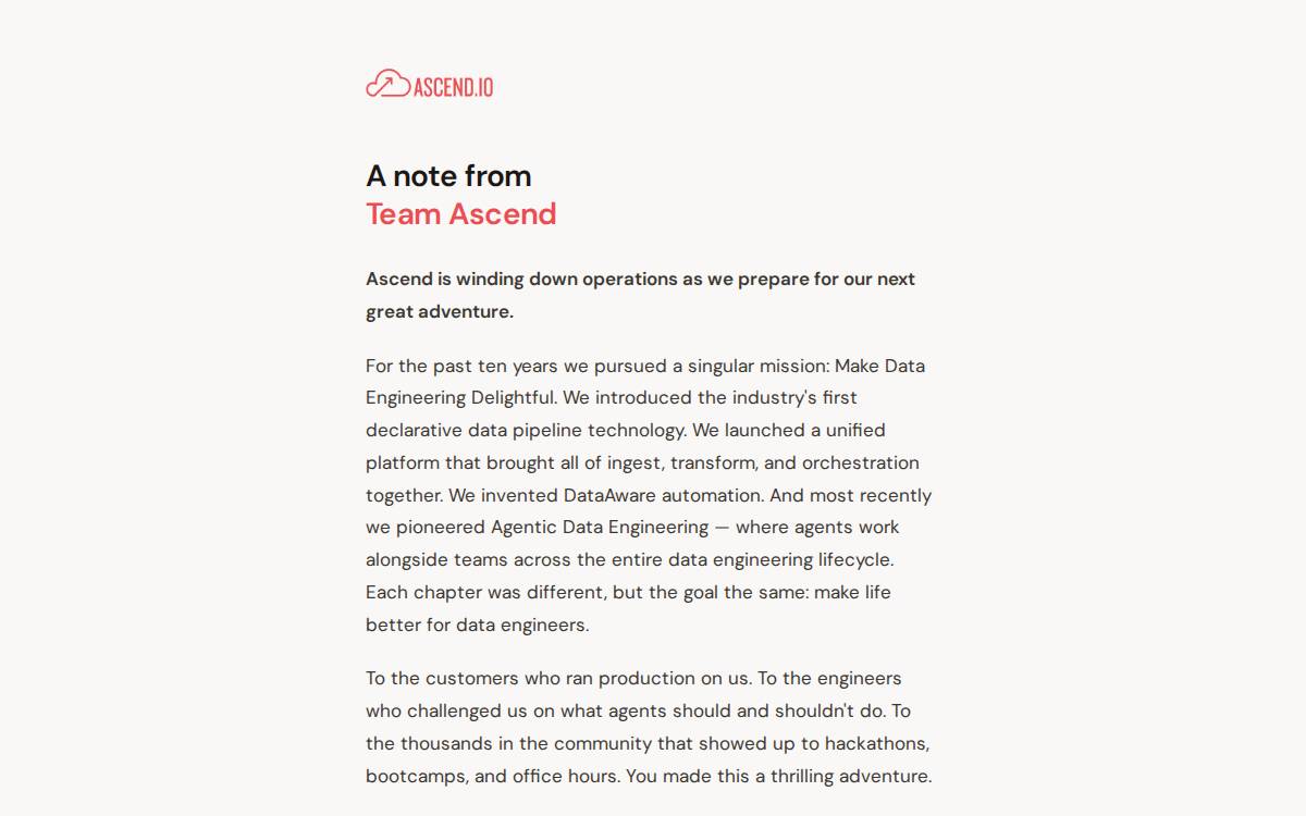 Ascend Io website preview