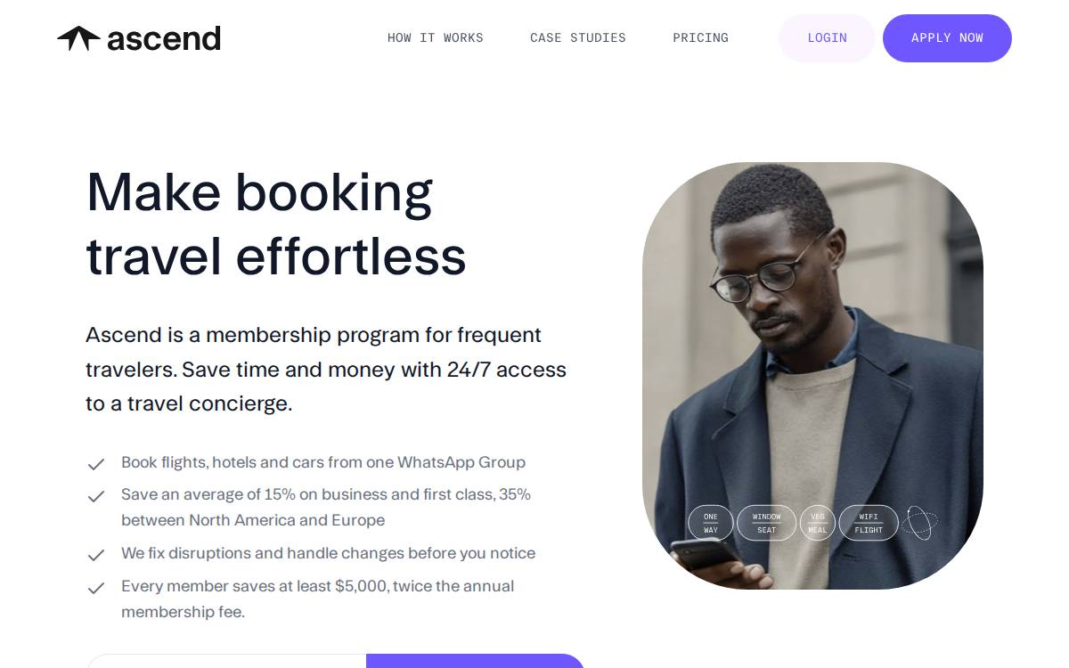 Ascend website preview