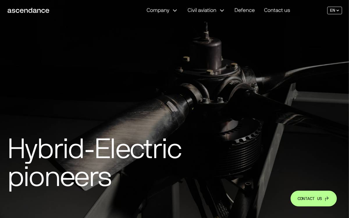 Ascendance website preview