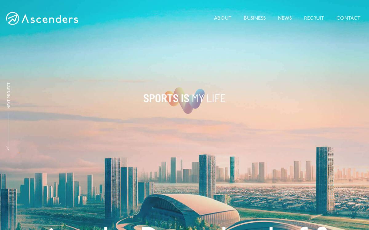 Ascenders株式会社 website preview