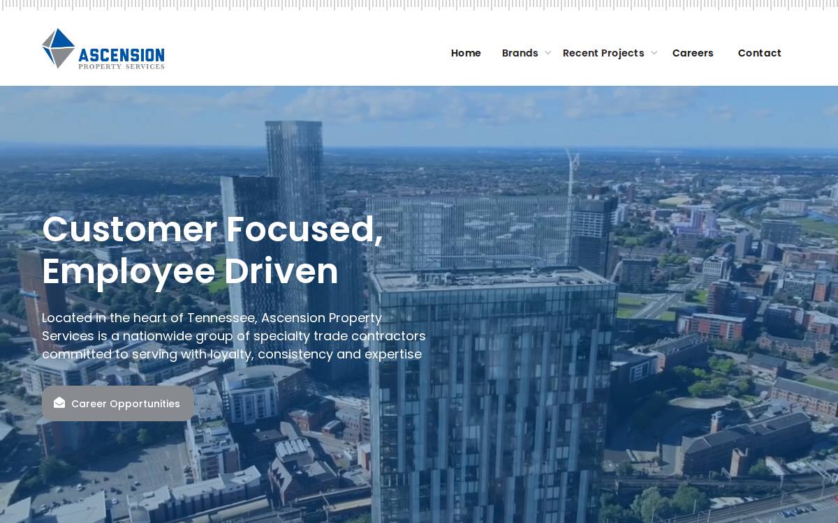 Ascension Property Services website preview