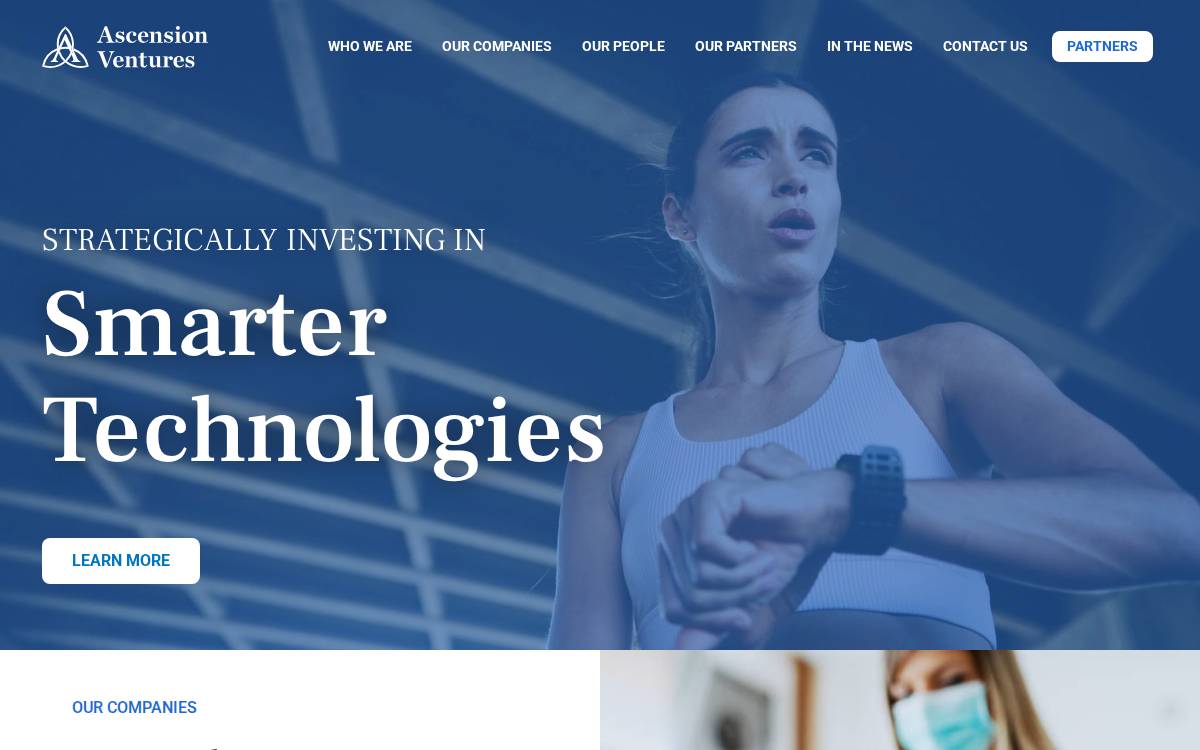 Ascensionventures website preview