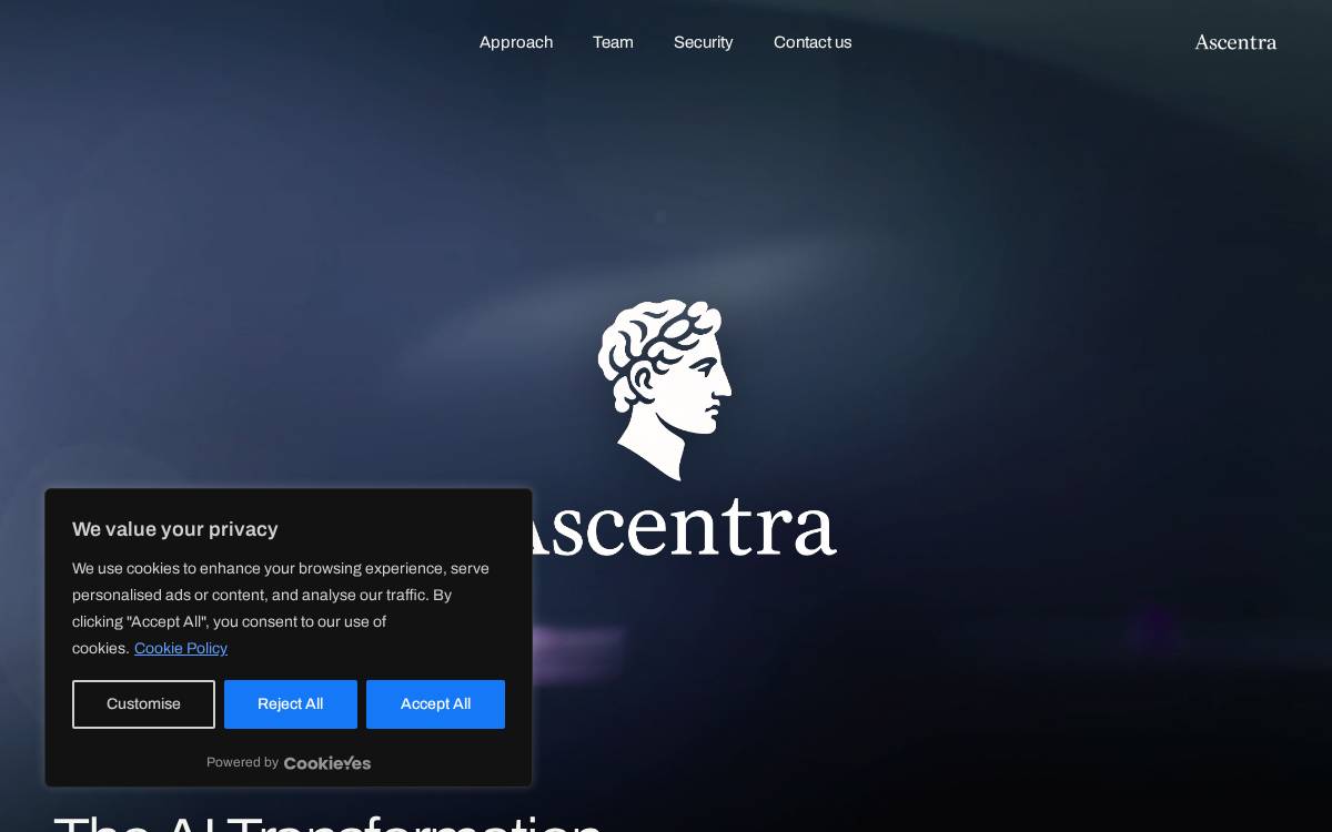 Ascentralabs website preview