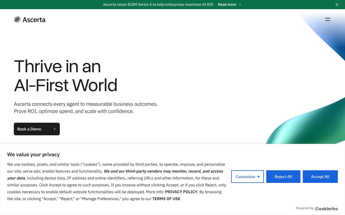 Ascerta website preview