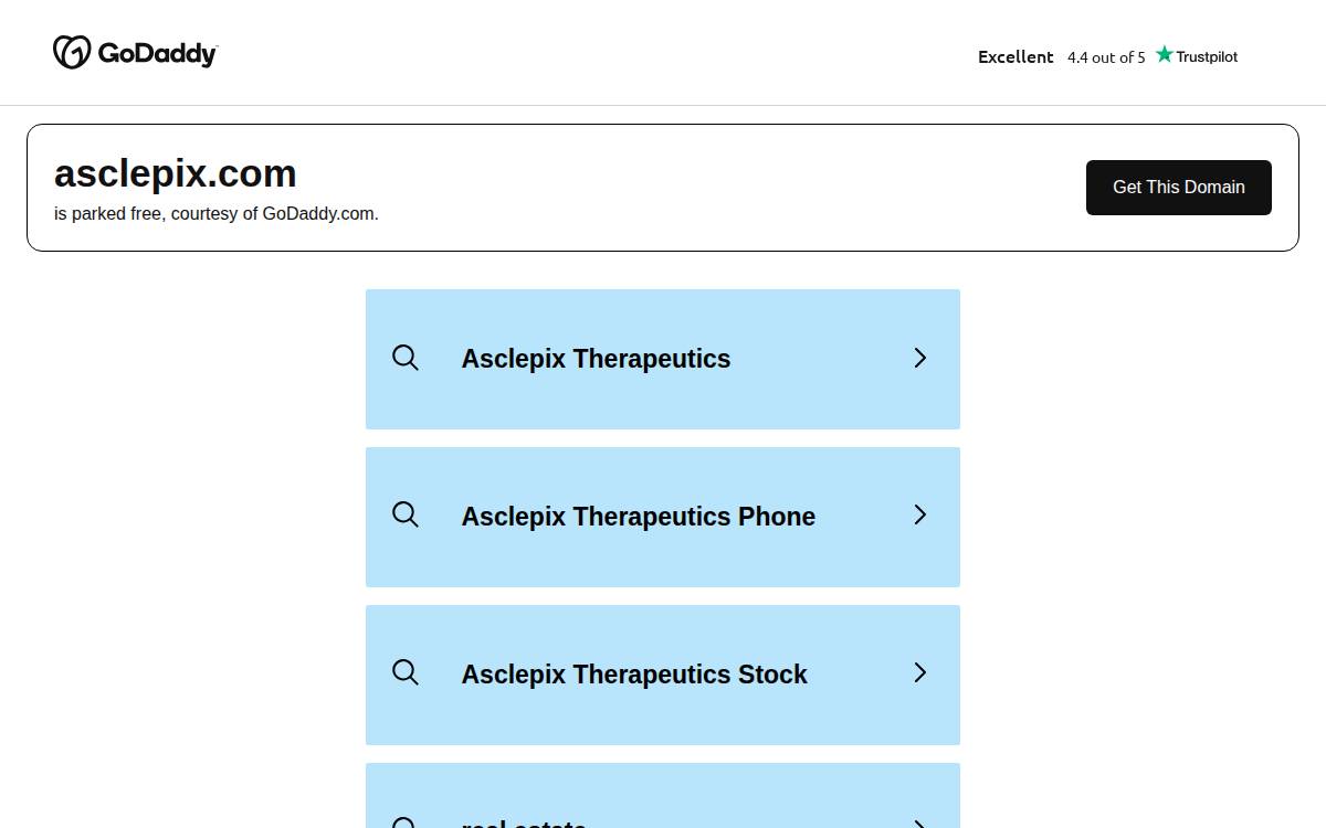 AsclepiX Therapeutics, Inc. website preview