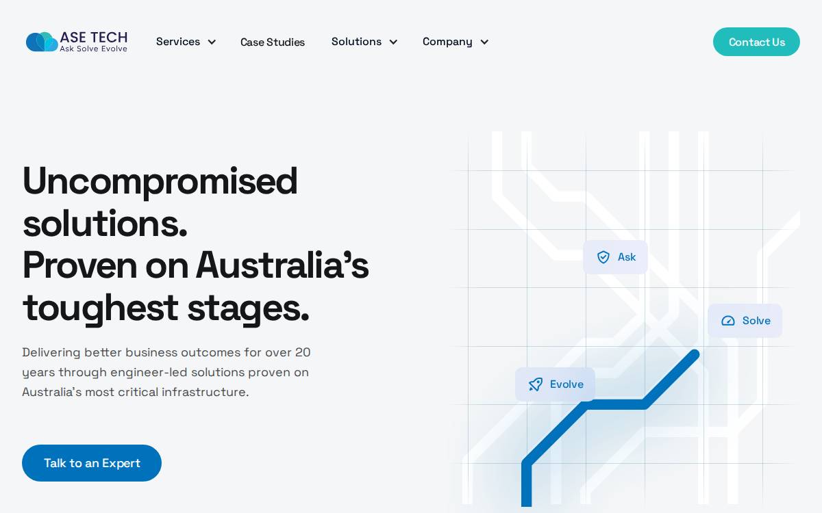 ASE Tech website preview