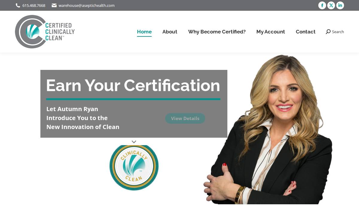 Aseptic Health website preview