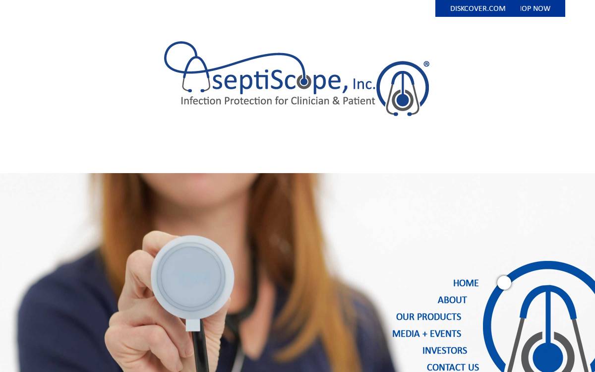 AseptiScope website preview