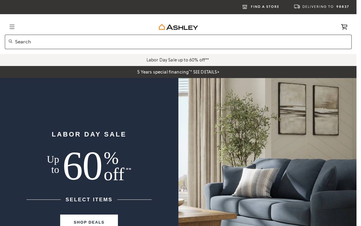 Ashleyfurniture website preview
