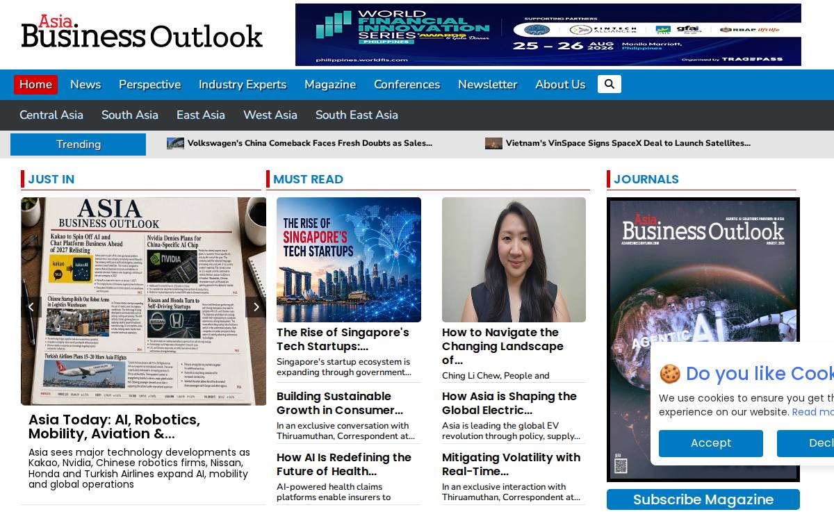 Asia Business Outlook website preview