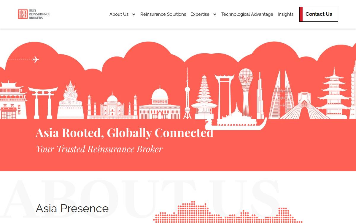 Asia Reinsurance Brokers website preview