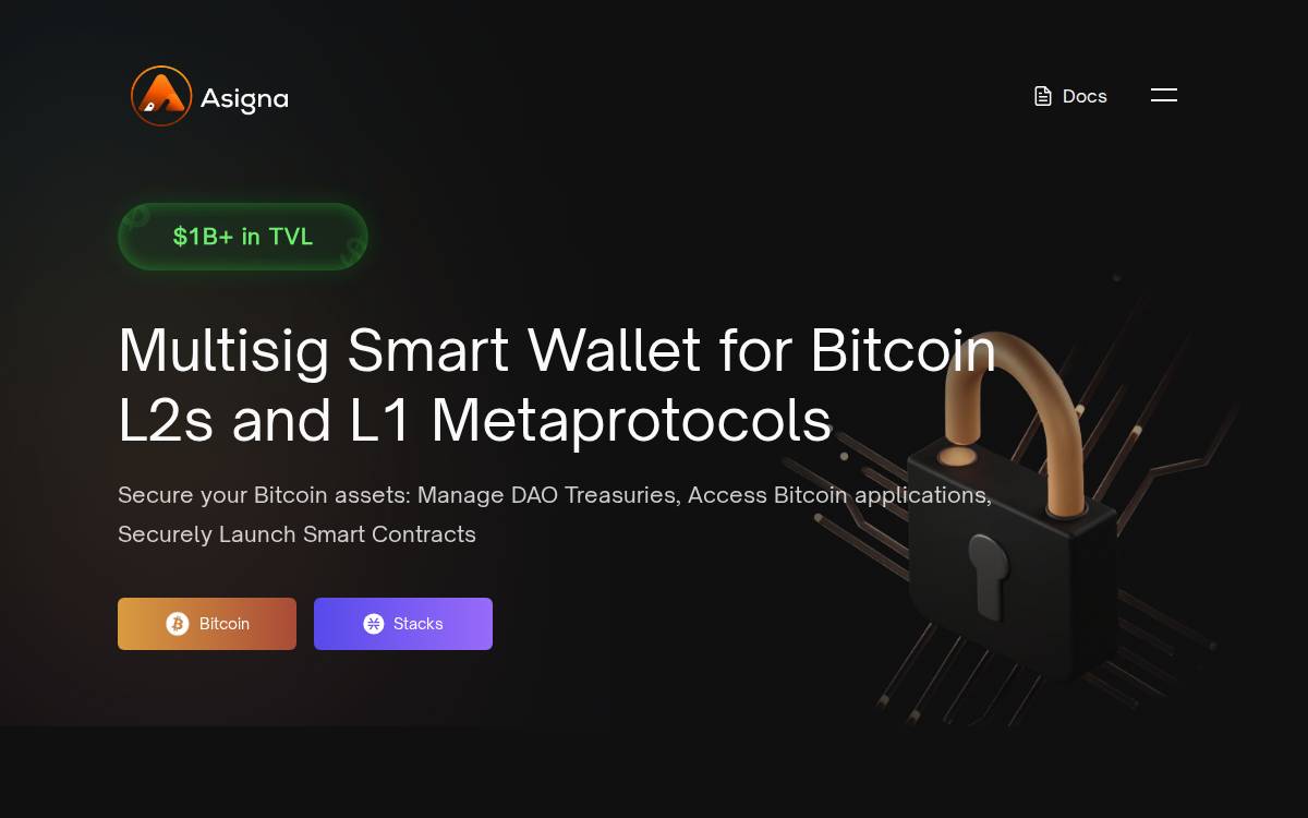 Asigna website preview