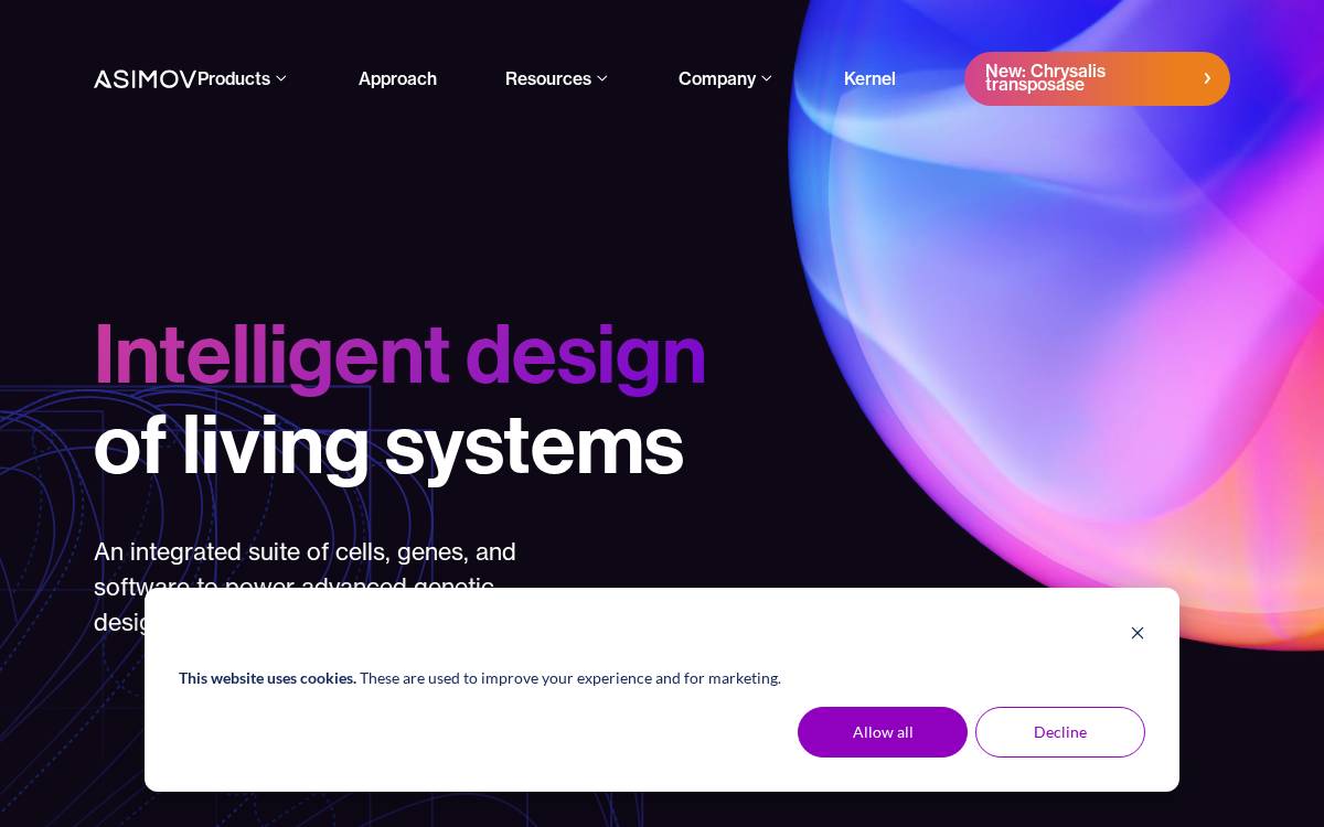 Asimov website preview