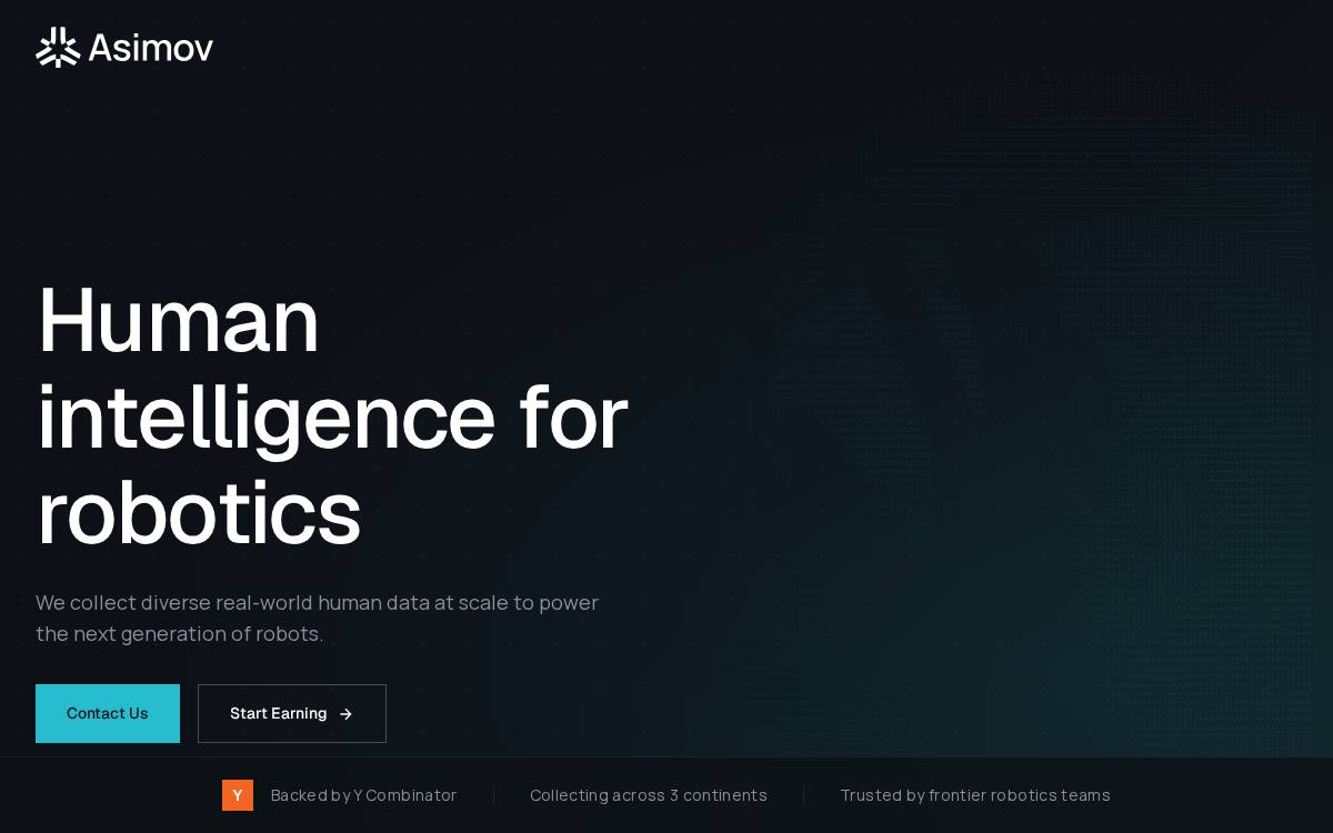 Asimov website preview