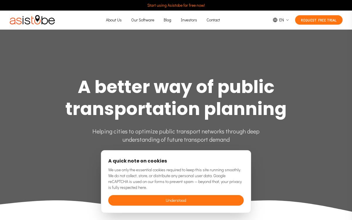 Asistobe website preview