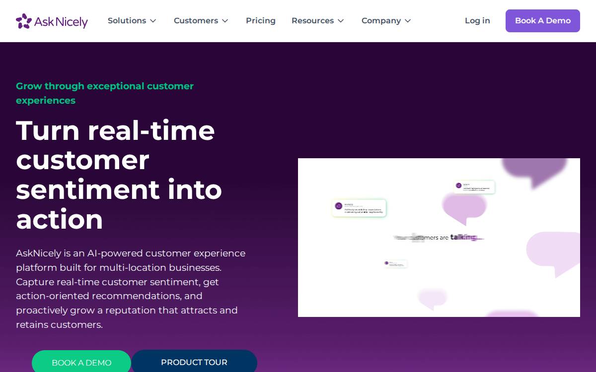 Ask Nicely website preview