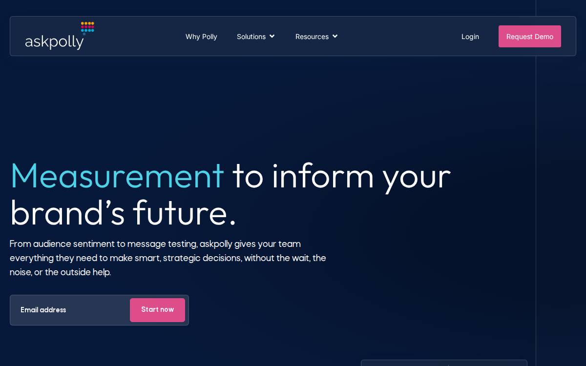 Ask Polly website preview