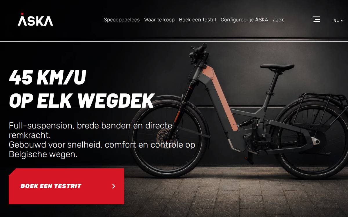 ÅSKA BIKE website preview