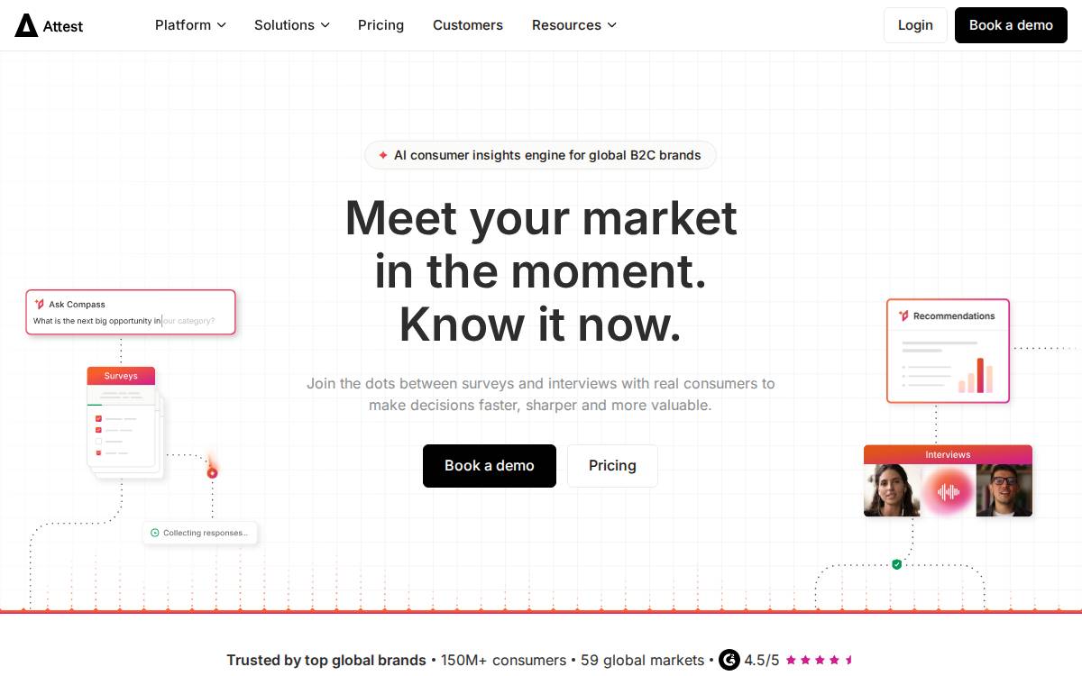 Attest website preview