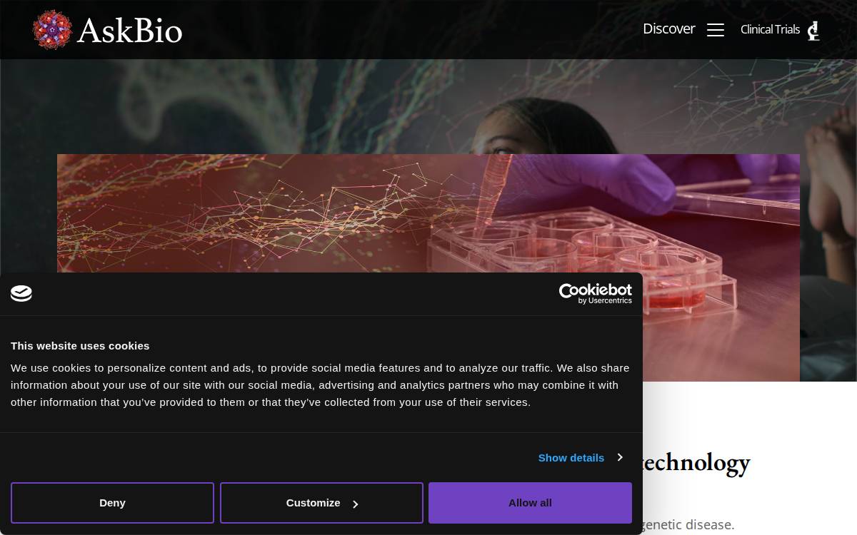 AskBio website preview