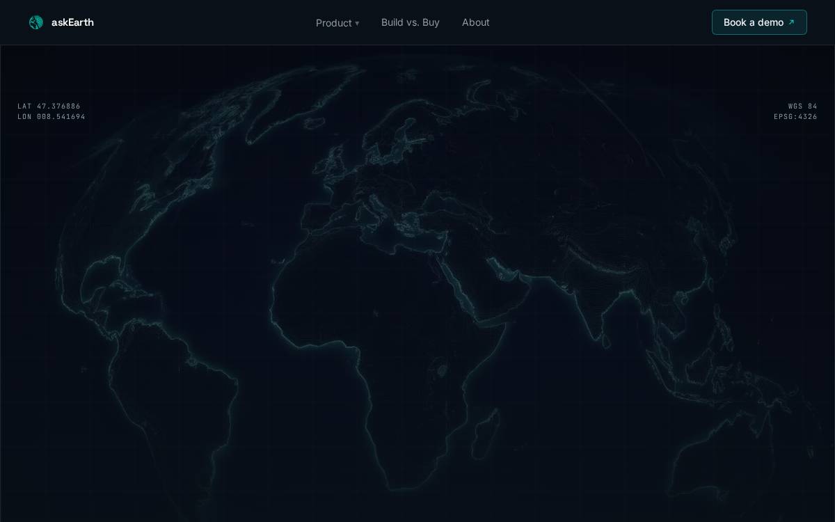 askEarth website preview