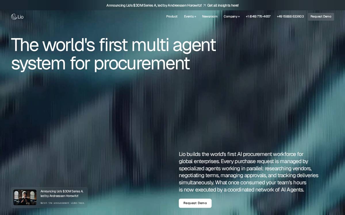 askLio website preview