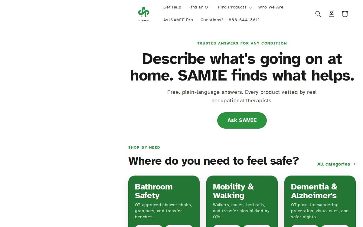 AskSAMIE website preview