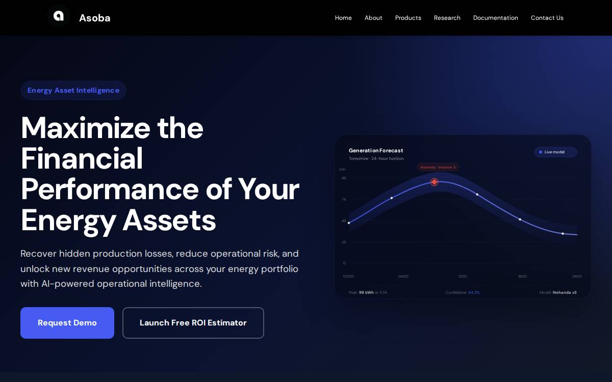Asoba website preview