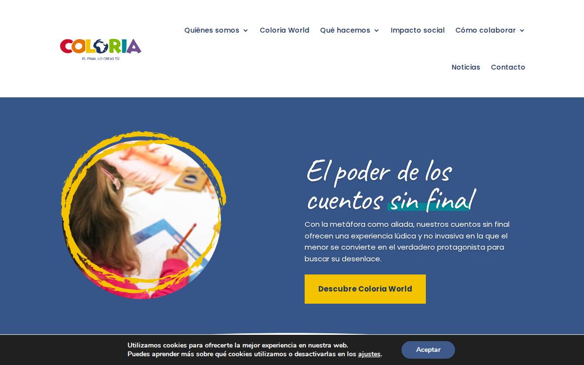 Asociación Coloria World website preview