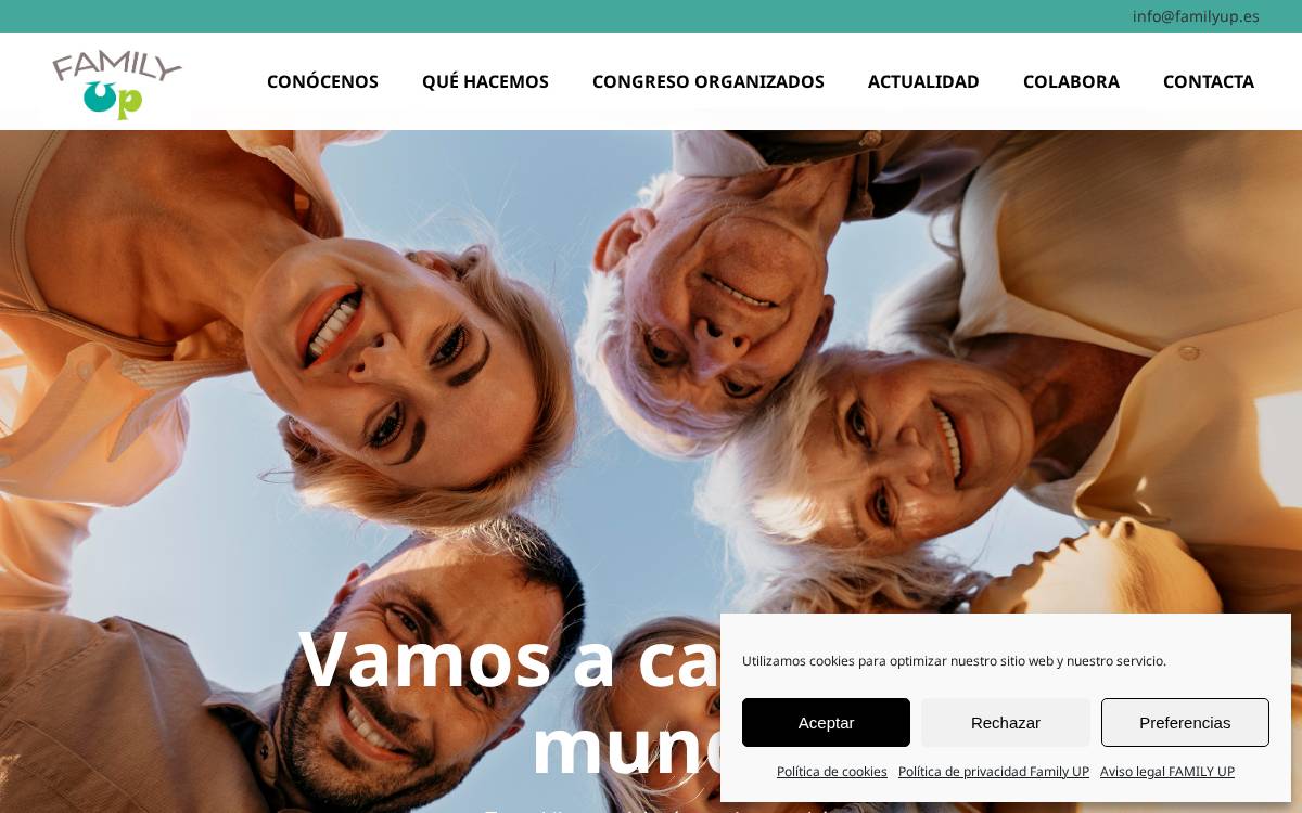 Asociación Family Up website preview