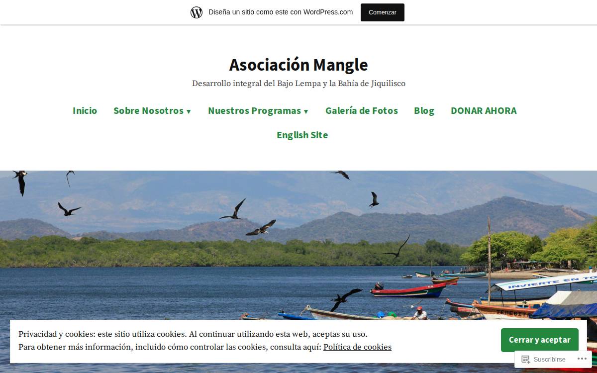 Asociación Mangle website preview