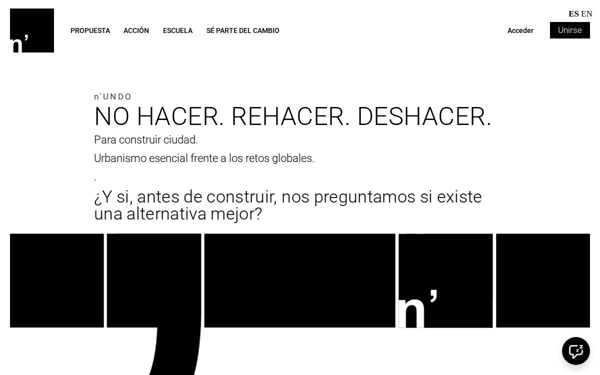 Asociación n’UNDO Actividades website preview