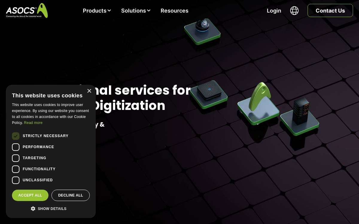 Asocs website preview