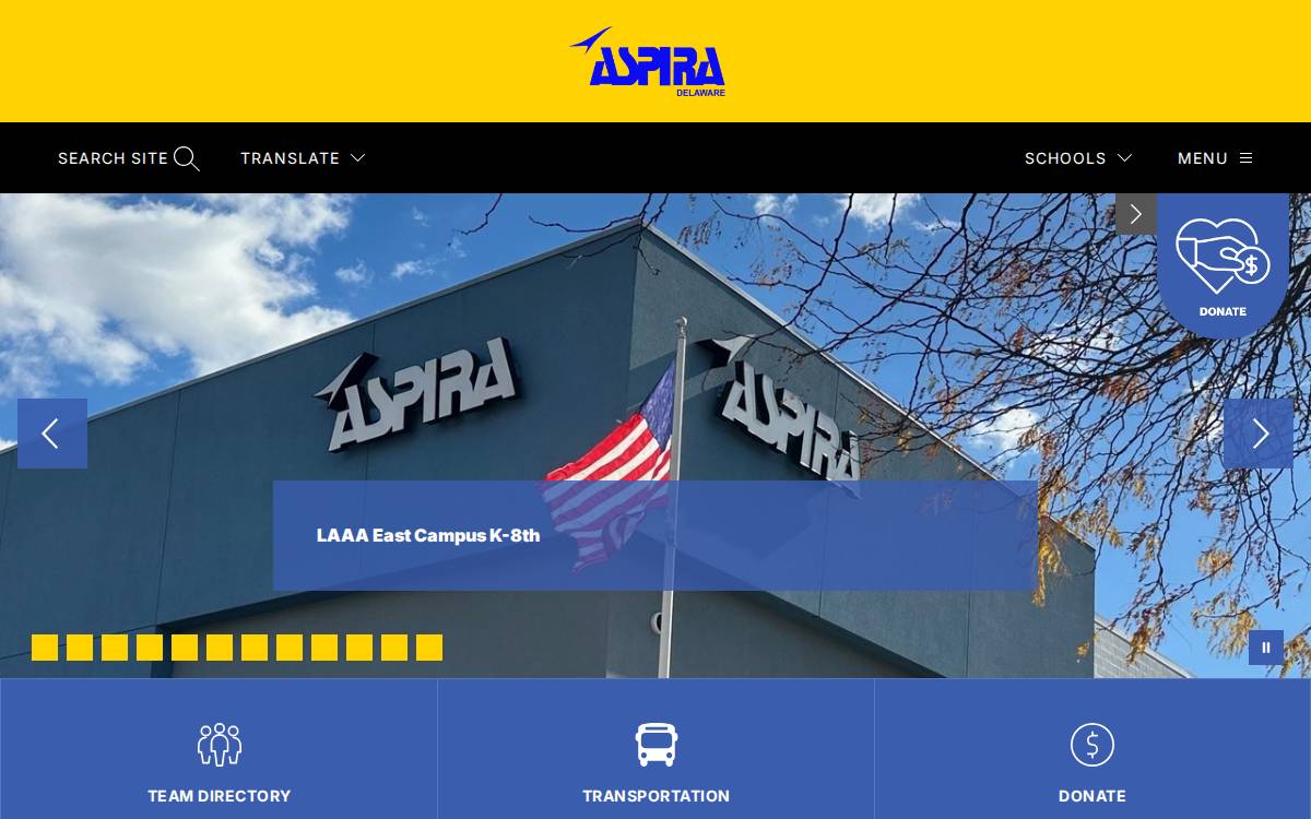 Aspiraacademy website preview