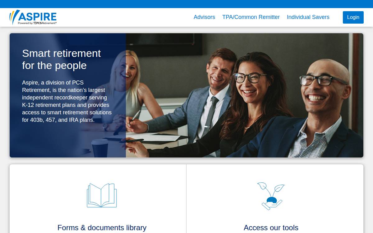 Aspire website preview