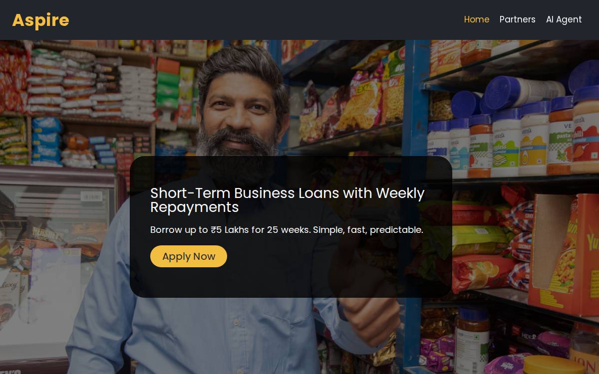 Aspire website preview