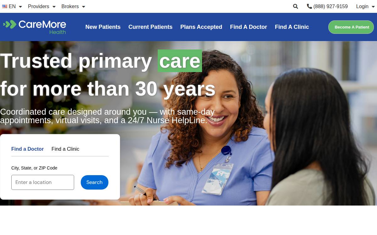 Aspire Health website preview