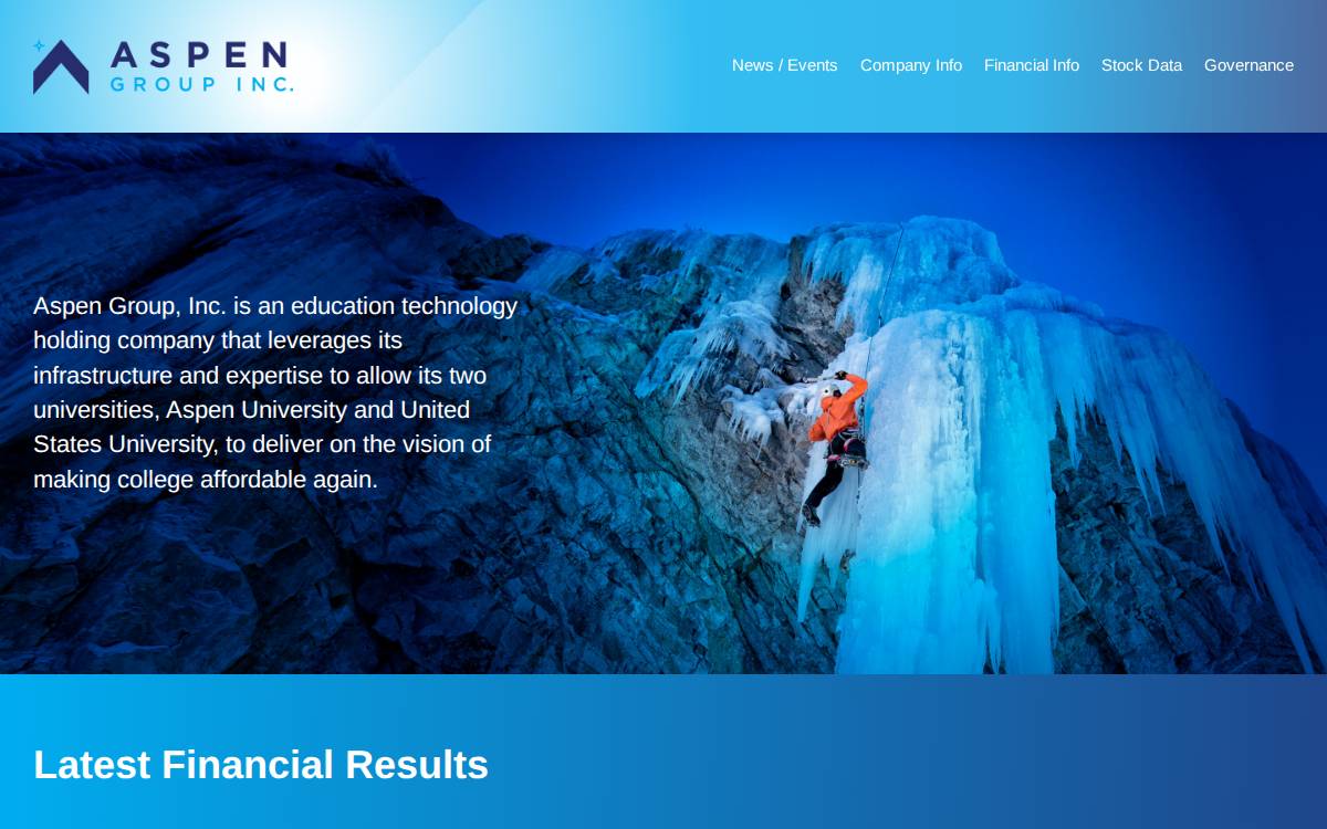 Aspu website preview