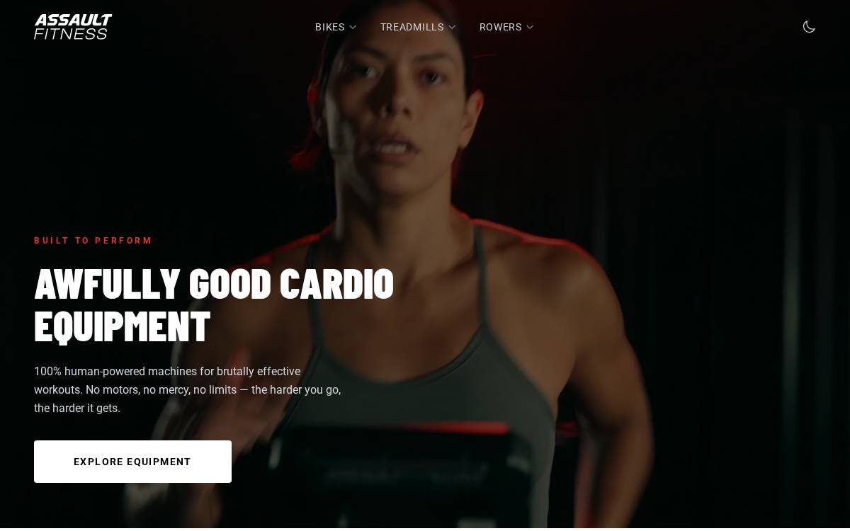 Assault Fitness website preview