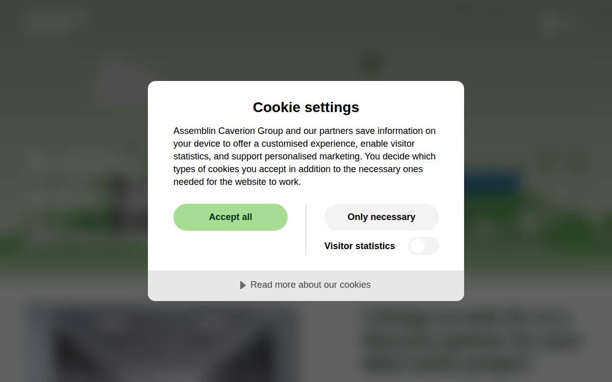 Assemblin Caverion Group website preview