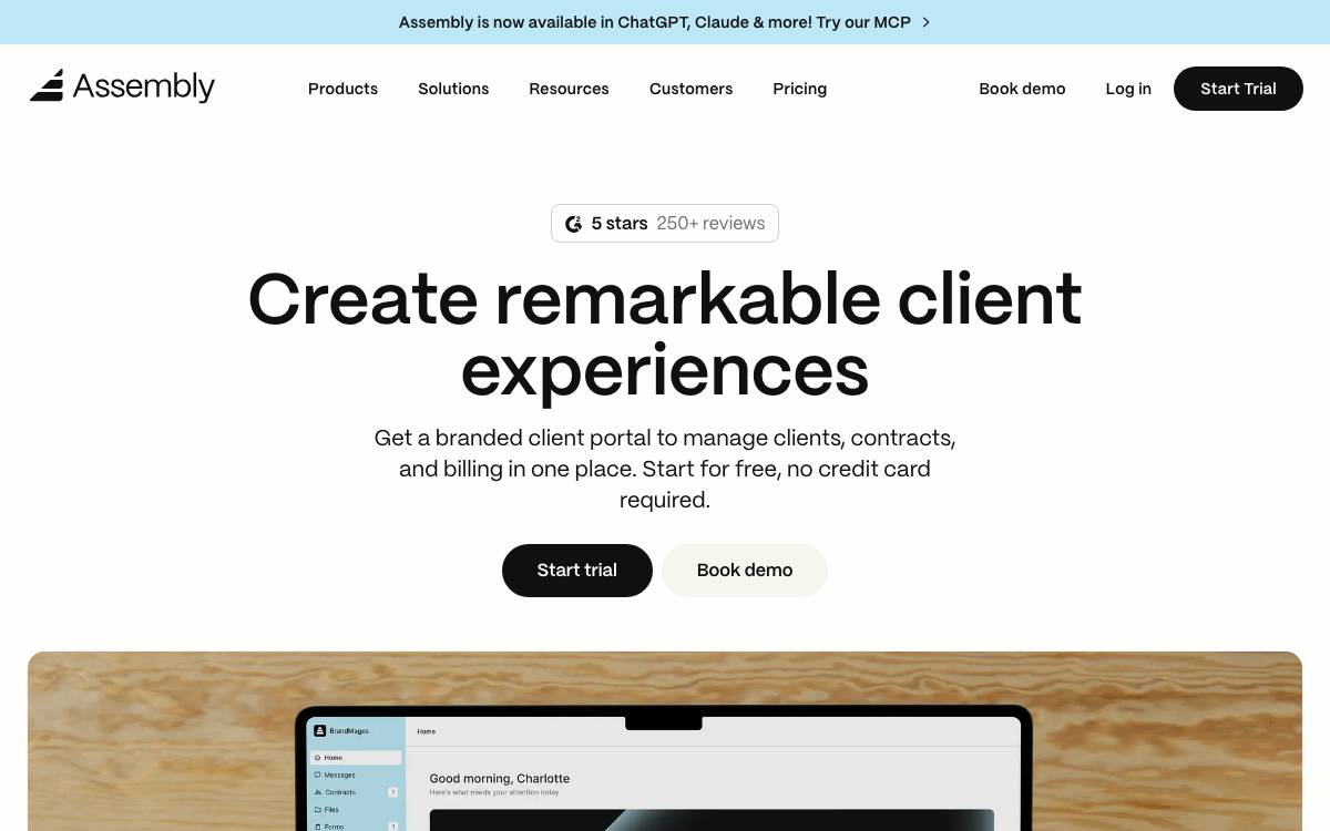 Assembly website preview