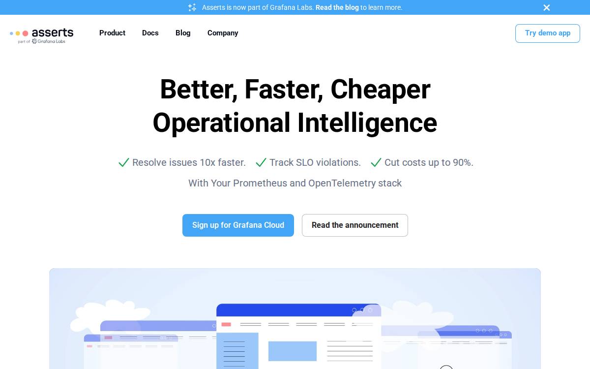 Asserts website preview