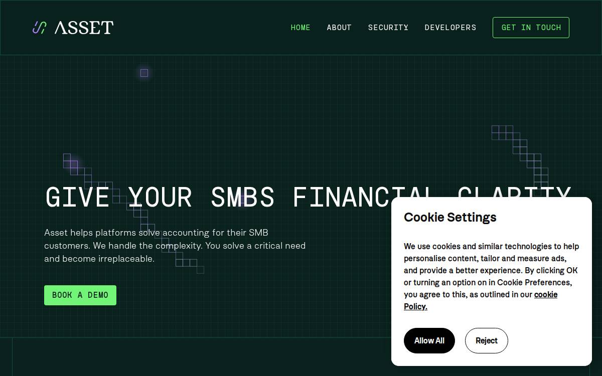Asset website preview