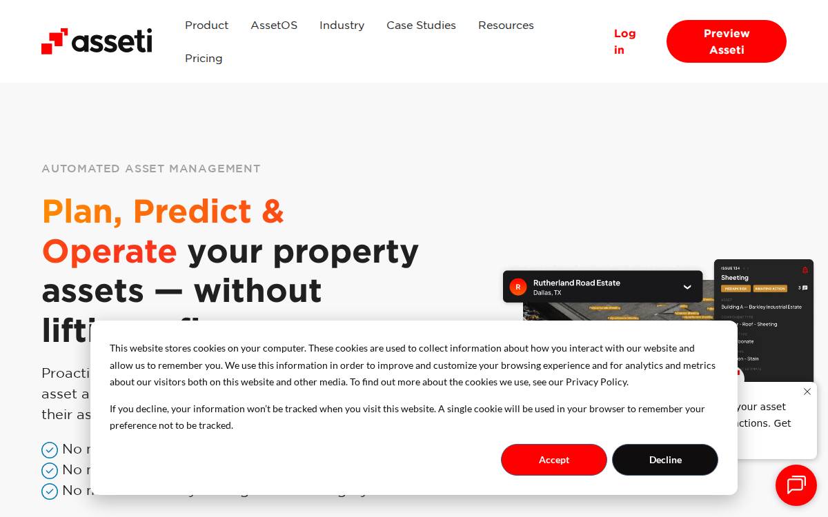 AssetI website preview