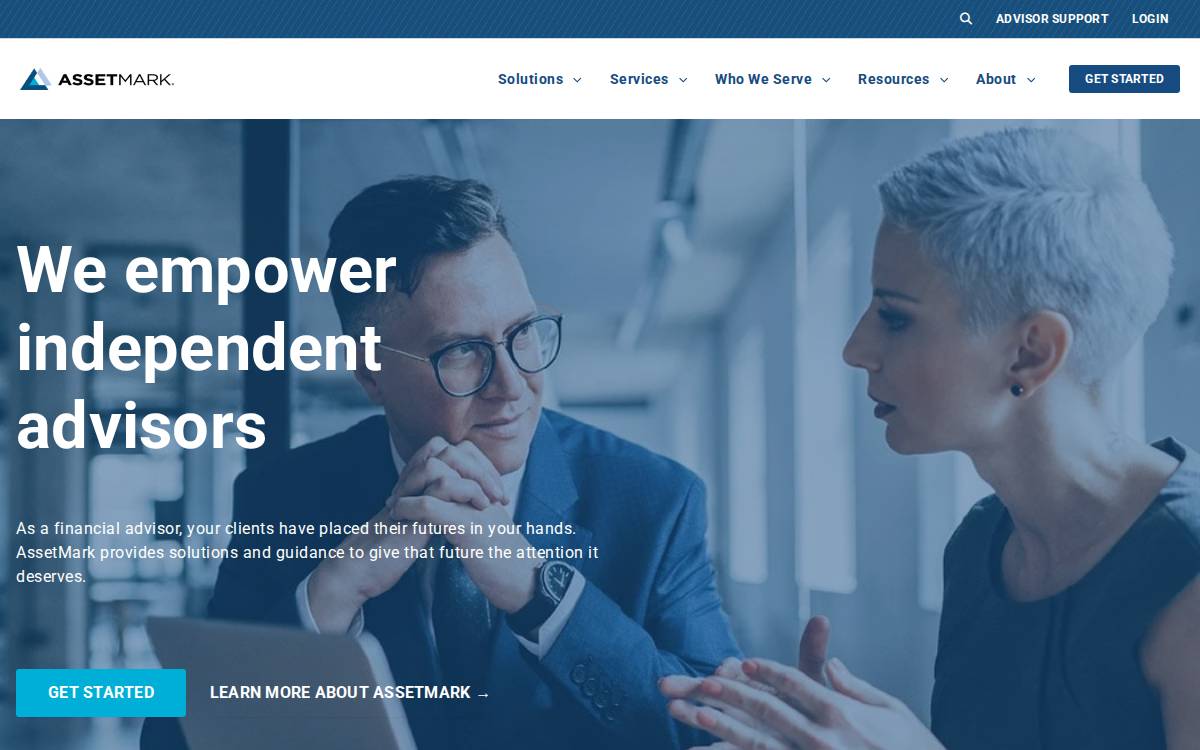 AssetMark website preview